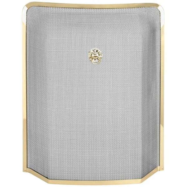 Manor Manor Fire Guard Black & Brass 61 x 53cm