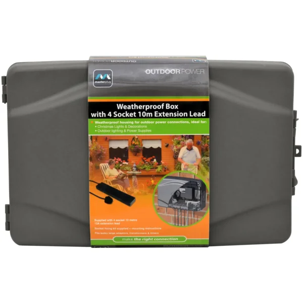 Masterplug Weatherproof Box 4 Socket 10m