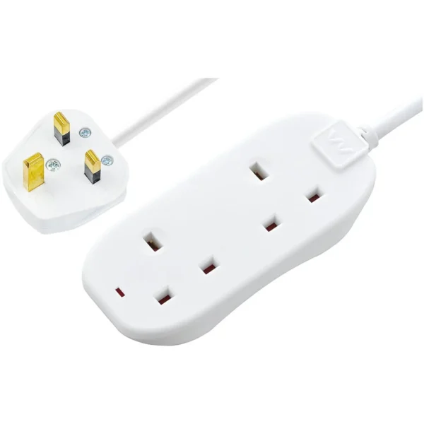 NEX0007 MasterPlug 2G 13A 10m Lead WHITE