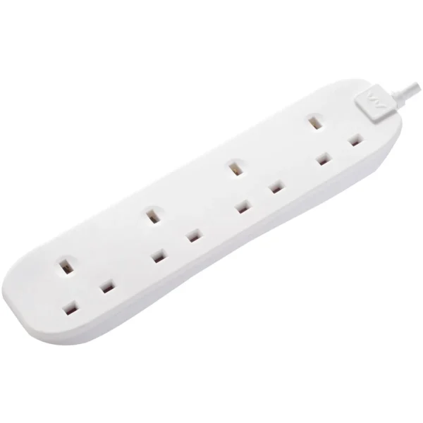 NEX0009 Masterplug 4 Gang 13amp 1m Extension Lead