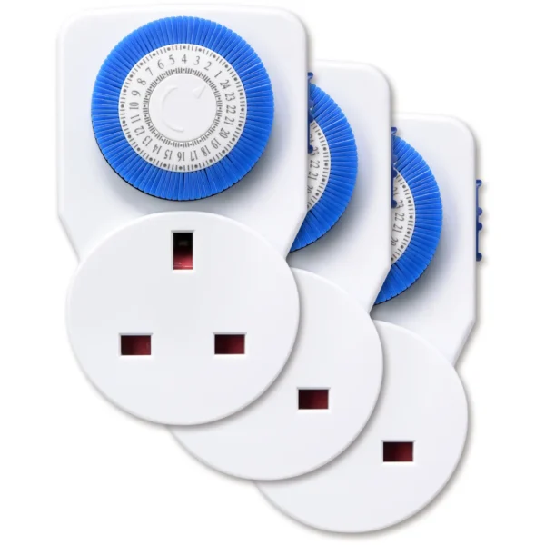 NEX0112 Masterplug 24hr Mechanical Timer 3pk