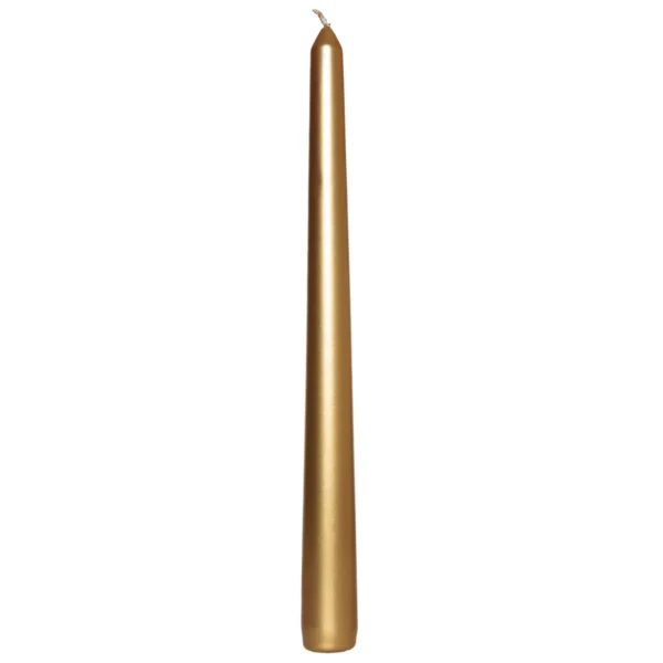 Prices Venetian Dinner Candle Gold 25.5cm