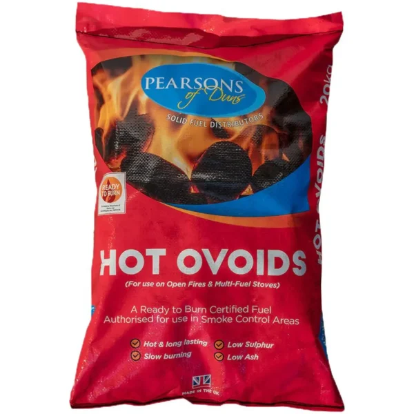 Pearsons Of Dunns Hot Ovoids Smokeless Fuel 19kg