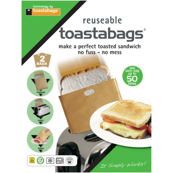 Toastabags Reuseable 2 Bags 50 Use