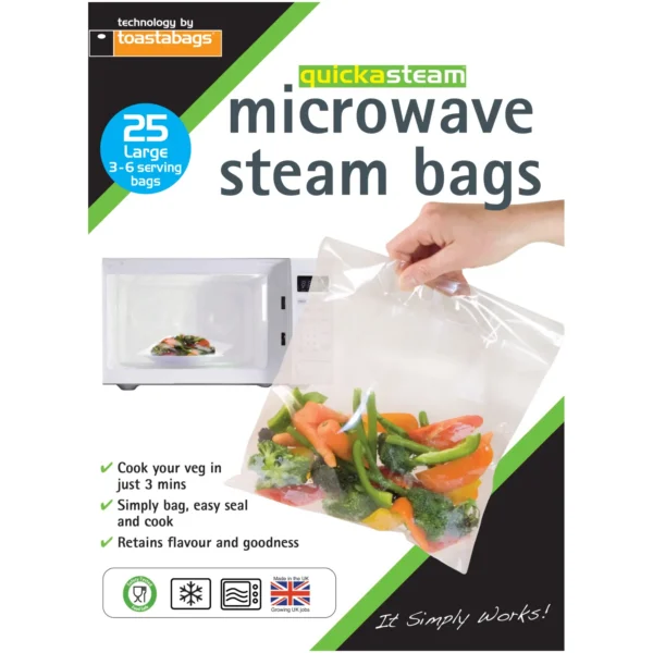 Quickasteam Microwave Steam Bags (25)