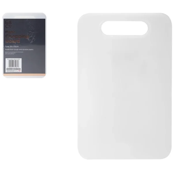 PMS0051 B&Co Plastic Chopping Board 25 x 15cm