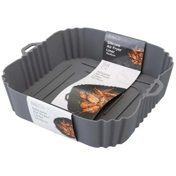B&Co Silicone Air Fryer Liner 19x16cm