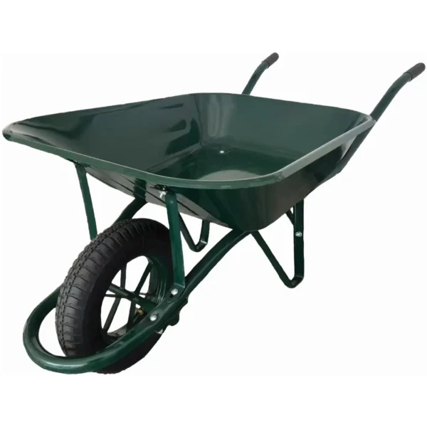 Pro Gardener Heavy Duty Wheelbarrow Green 85 Litre Capacity