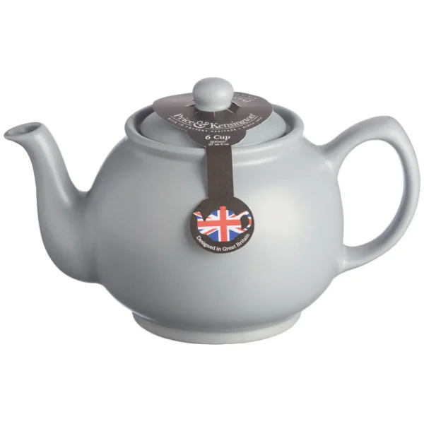 Price & Kensington Matt Grey 6 Cup Teapot