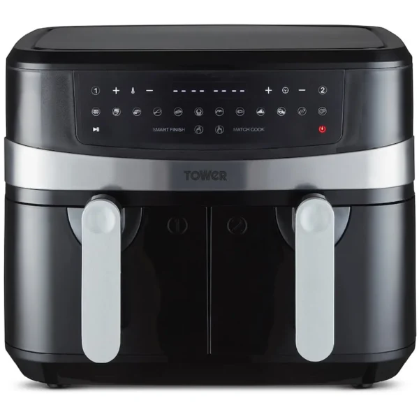 Tower T17088 Vortx Dual Basket Air Fryer 9 Litre Capacity