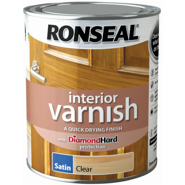 Ronseal Interior Varnish Clear Satin 750ml