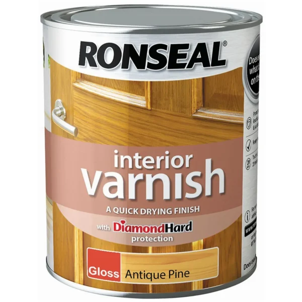 Ronseal Interior Varnish Antique Pine Gloss 750ml