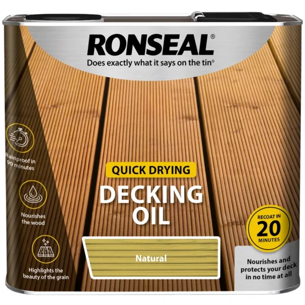 Ronseal Quick Drying Decking Oil 2.5Ltr