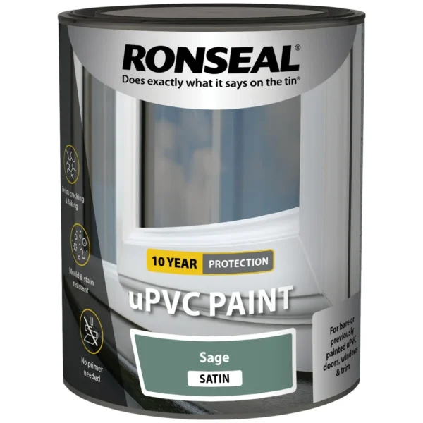 Ronseal UPVC Paint Sage 750ml