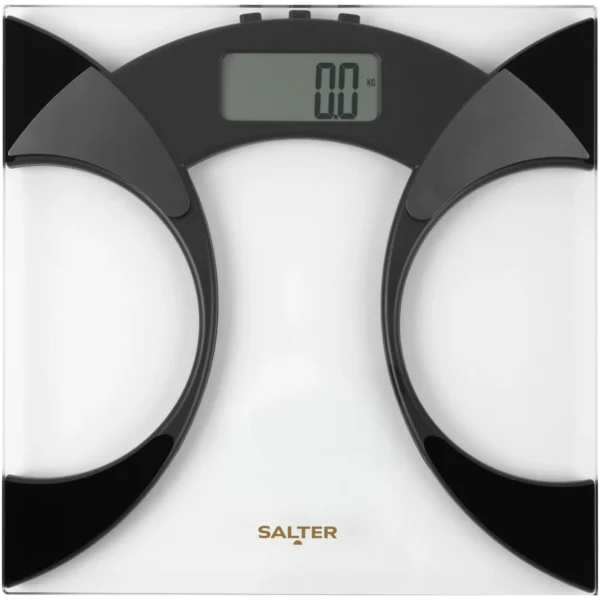 SLT0087 Salter Glass Analyser Bathroom Scale Black