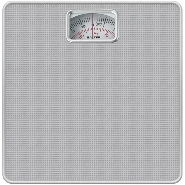 SLT0093 Salter Mechanical Bathroom Scale 120kg Capacity Silver