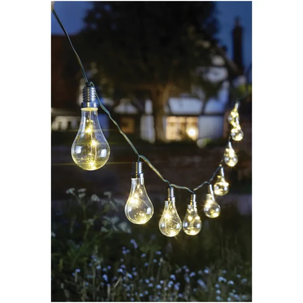 Smart Garden Solar Powered Eureka Lightbulb String Light