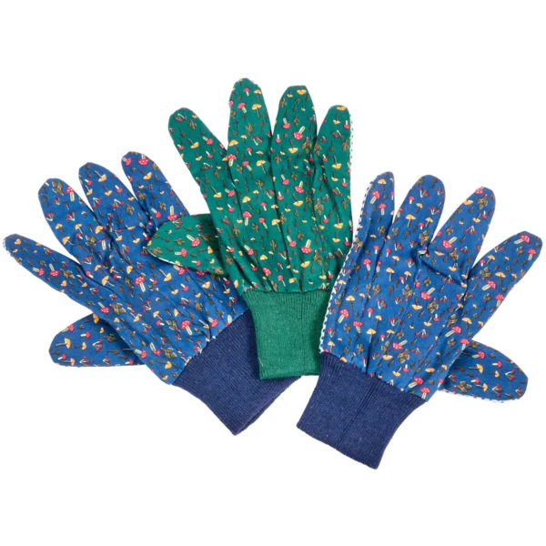 SMA0803 Briers Ladies Mushrooms Grips Gloves 3 Pairs