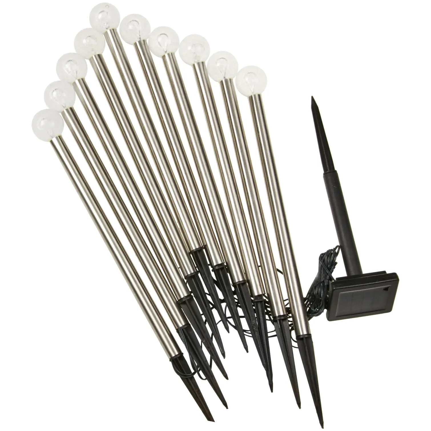 Smart Garden GlowBall Set of 10 solar stake lights UK garden