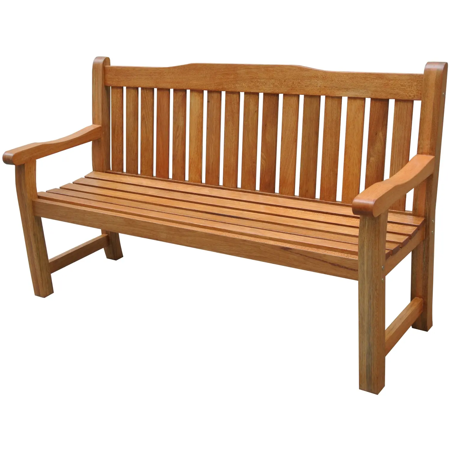 Carron 3 seater hardwood garden bench UK