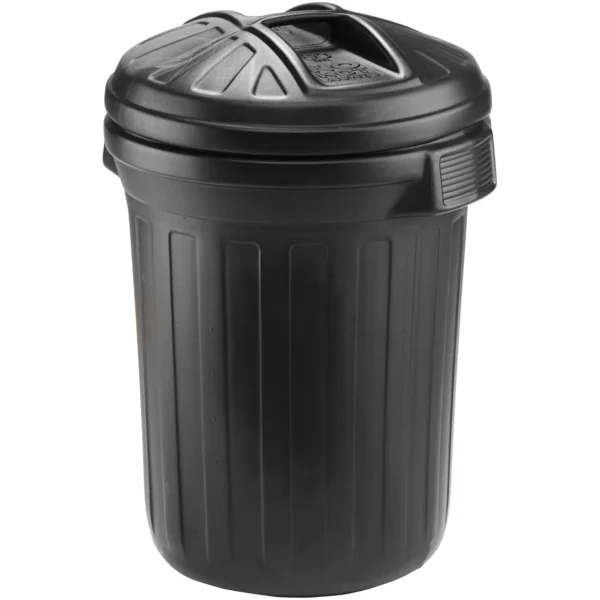 Strata Black Plastic Dustbin 80Ltr