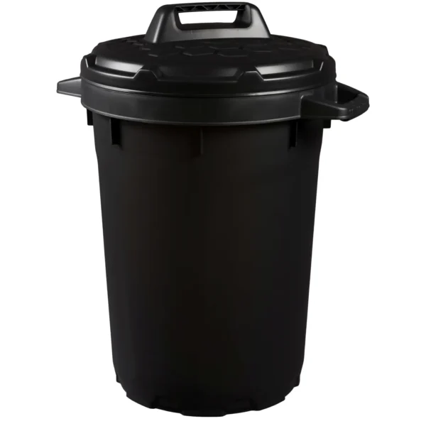 Strata Black Heavy Duty Dustbin 90Ltr