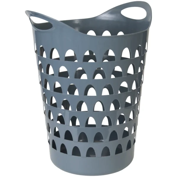 Tall Flexi Laundry Basket Grey