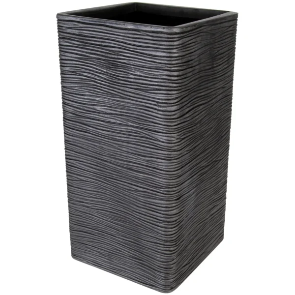 Strata Amalfi Tall Planter Pewter 30cm