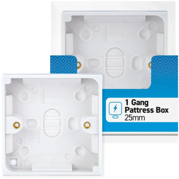 Status 1 Gang 25mm Surface Box