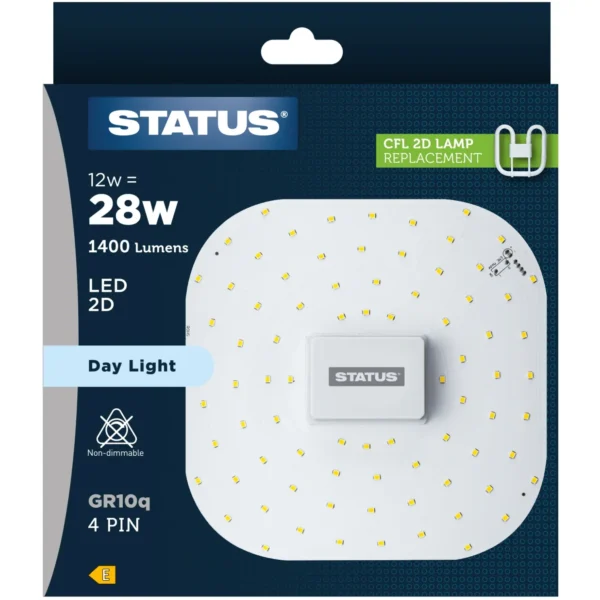 Status 4Pin 2D 28w LED Bulb White