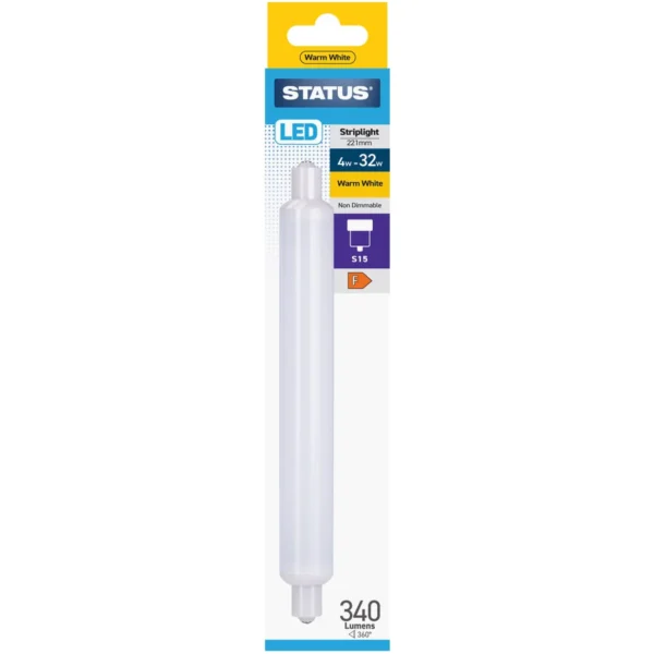 Status 4/24w 221mm Strip Light Opal
