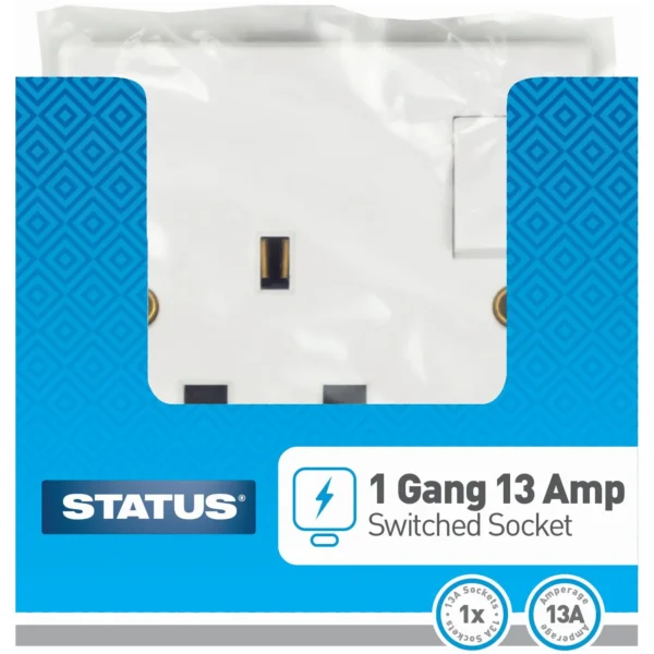 Status 1 Gang Switched Socket
