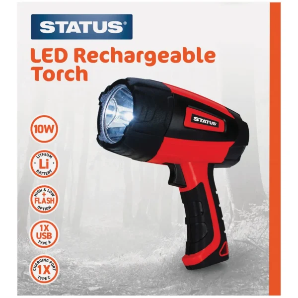 Status Rechargeable Hand Held Torch 600 Lumens