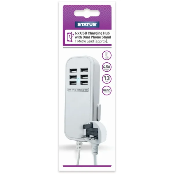 STT6515 Status 6 x USB Charging Hub