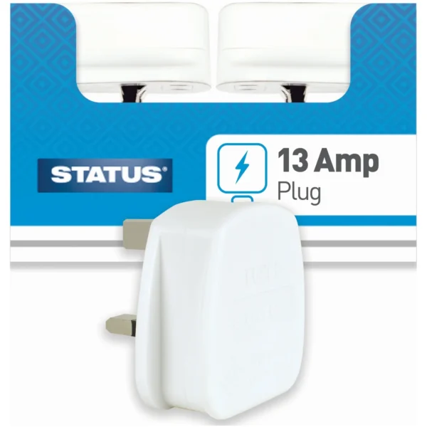 Status 13amp 3Pin Plug White