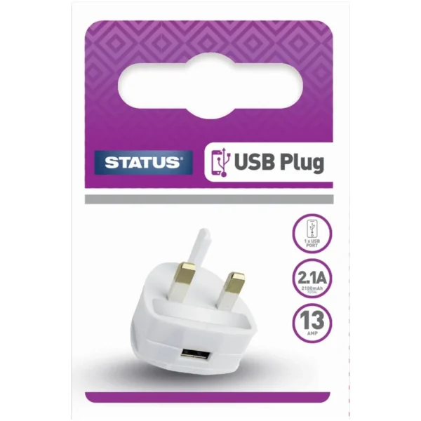 STT6540 Status 2.1A USB Charging Plug