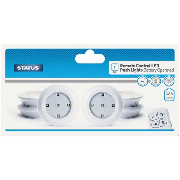 Status Remote Control Push on Lights pk6
