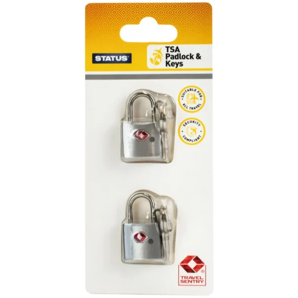 Status TSA Travel Padlocks Card of 2