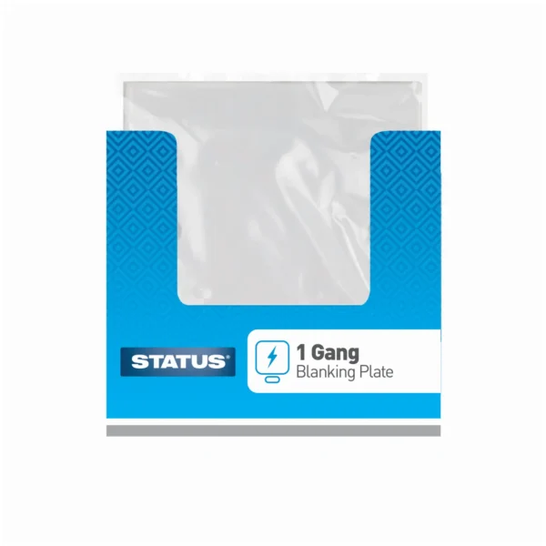 Status Blanking Plate 1 Gang White