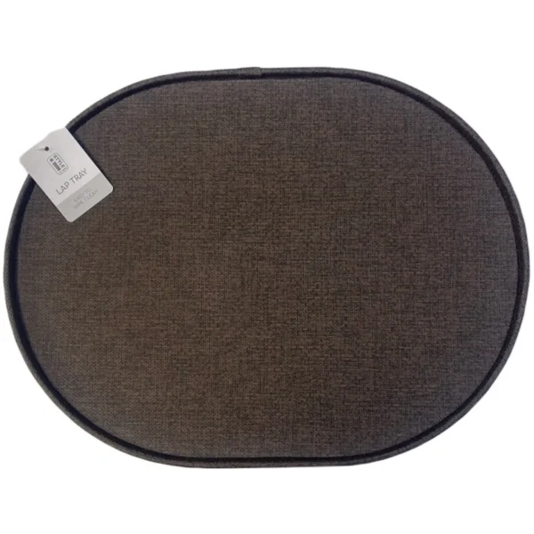 Brown Oval Lap Tray 43x25.5cm