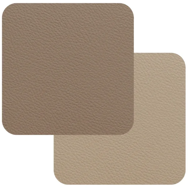 Freeform Taupe/Sandstone Flexi Faux Leather Coasters 4 Pack