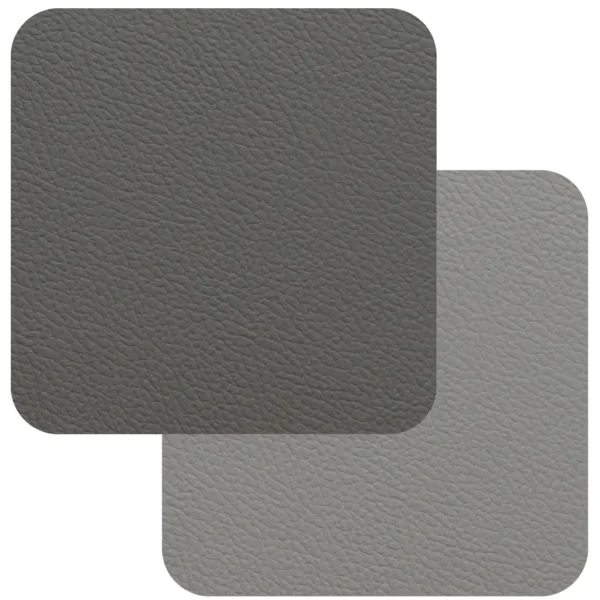Freeform 2-Tone Grey Flexi Faux Leather Coasters 4 Pack