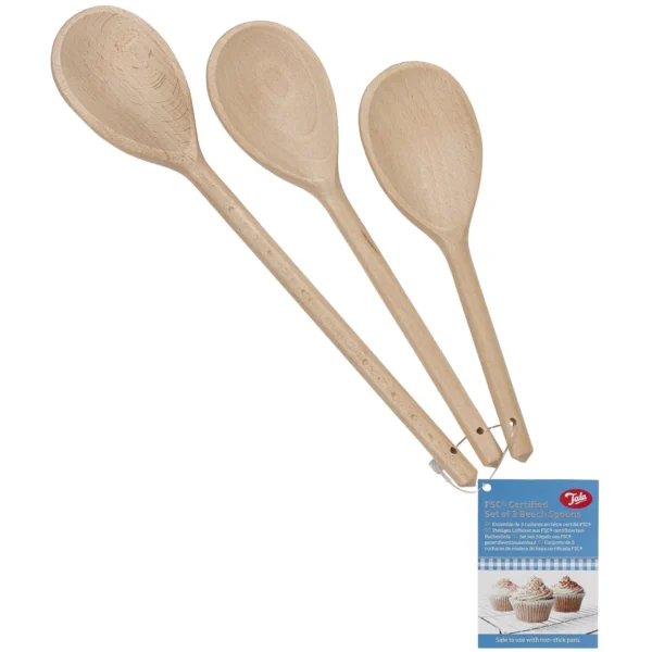 Tala Beechwood Spoons Set of 3