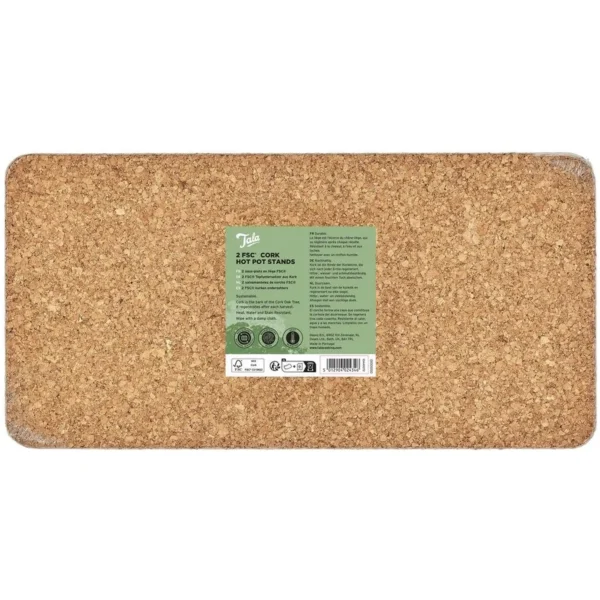 Tala Rectangular Cork Hot Pot Stands 2 Pack