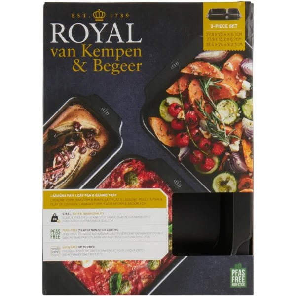 Royal Van Kempen & Begeer Rectangular Oven Dishes 3 Piece Set