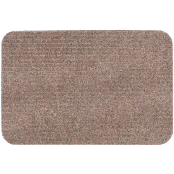Likewise Beige Fairisle Ribbed Door Mat 60x40cm