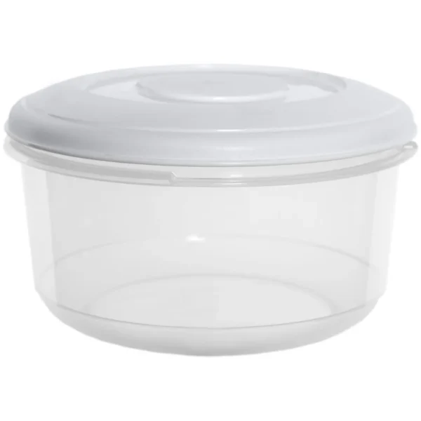 Whitefurze Round Food Storage Box 2Ltr 19x10cm