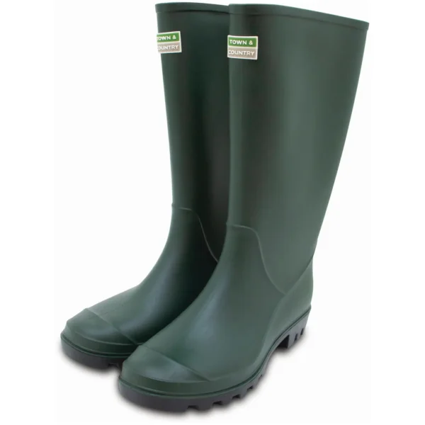 Town & Country Traditional Full Length Wellington Green Size 10