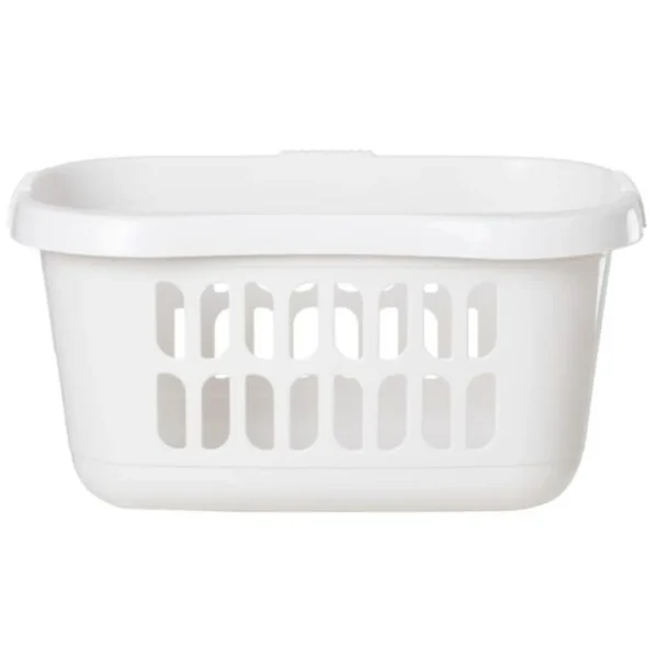 Wham Hipster Laundry Basket White 40 x 33 x 66.5cm