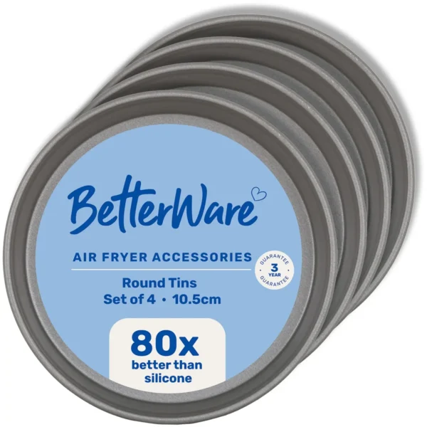 WMP0051 Betterware Air Fry Mini Round Dish 4 Pack 10cm